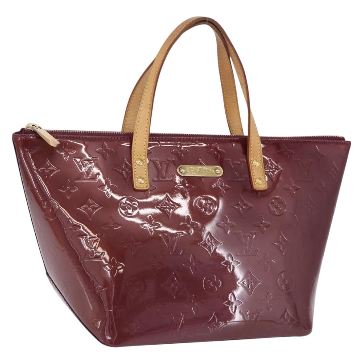 LOUIS VUITTON Monogram Vernis Bellevue PM Hand Bag Violet M93584 LV Auth 204368V
