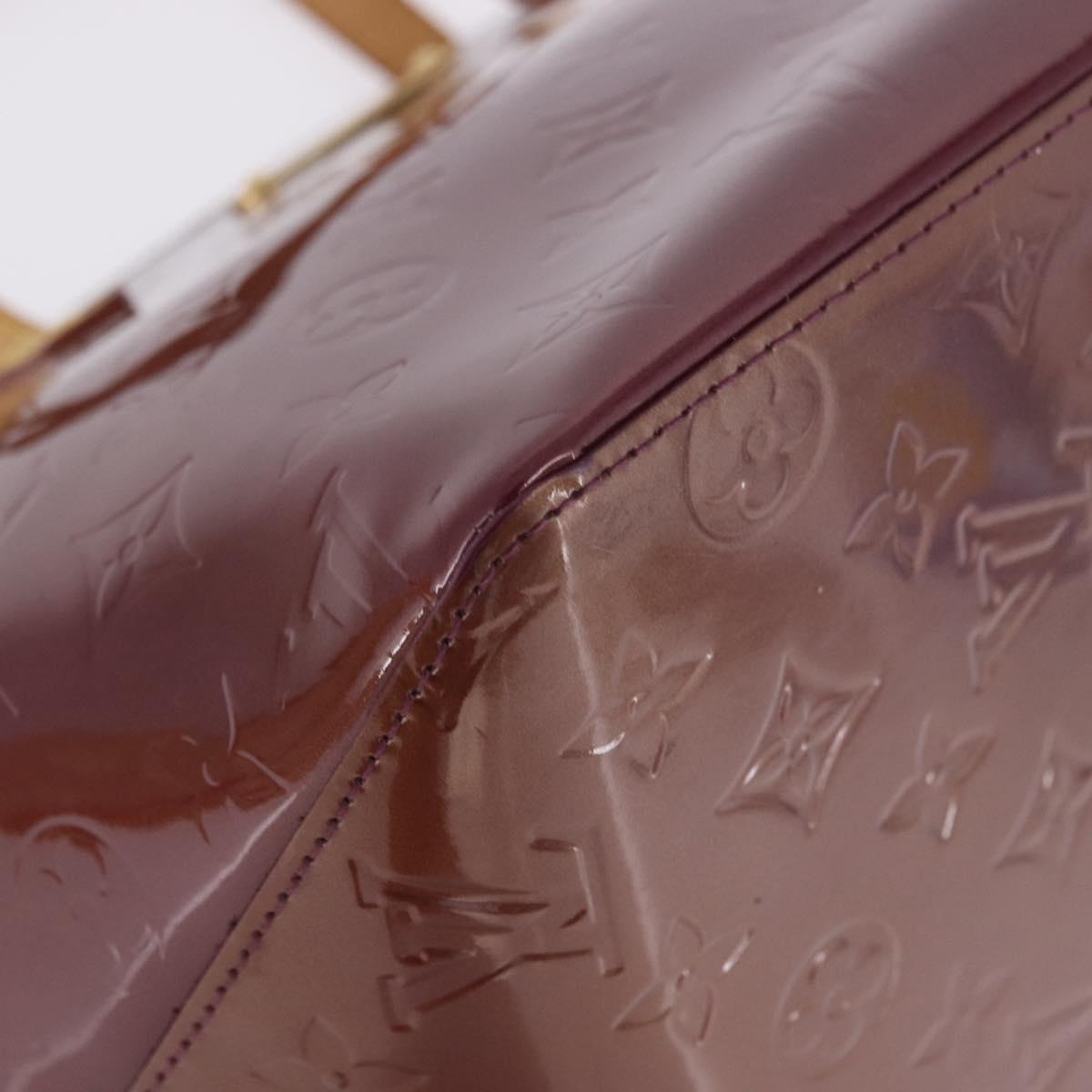 LOUIS VUITTON Monogram Vernis Bellevue PM Hand Bag Violet M93584 LV Auth 204368V