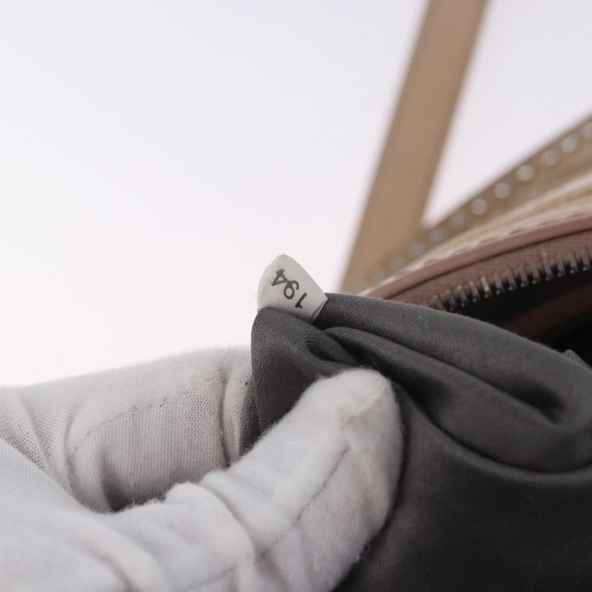 Miu Miu Hand Bag Leather 2way Pink Silver Auth 204371A