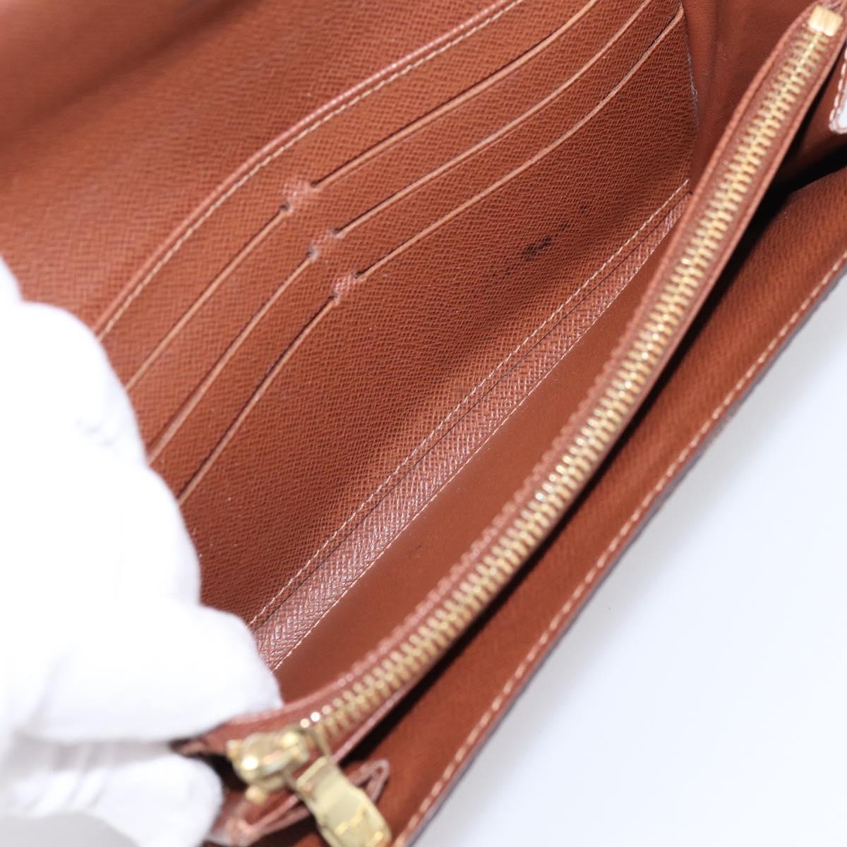 LOUIS VUITTON Monogram Portefeuille Sarah Long Wallet M61734 LV Auth 204373