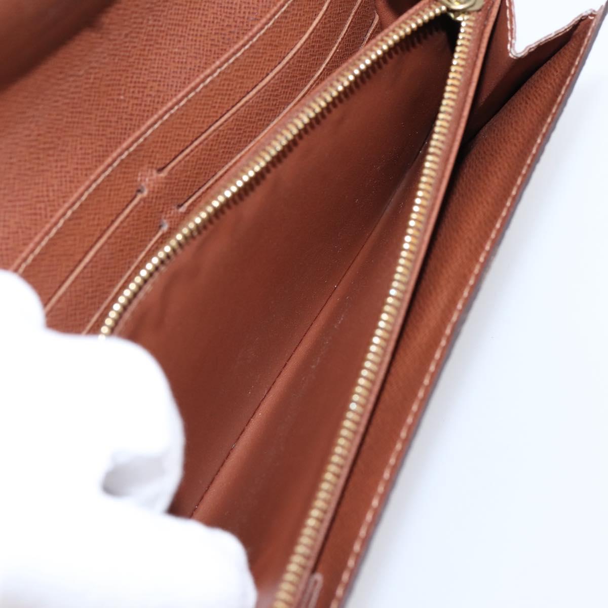 LOUIS VUITTON Monogram Portefeuille Sarah Long Wallet M61734 LV Auth 204373