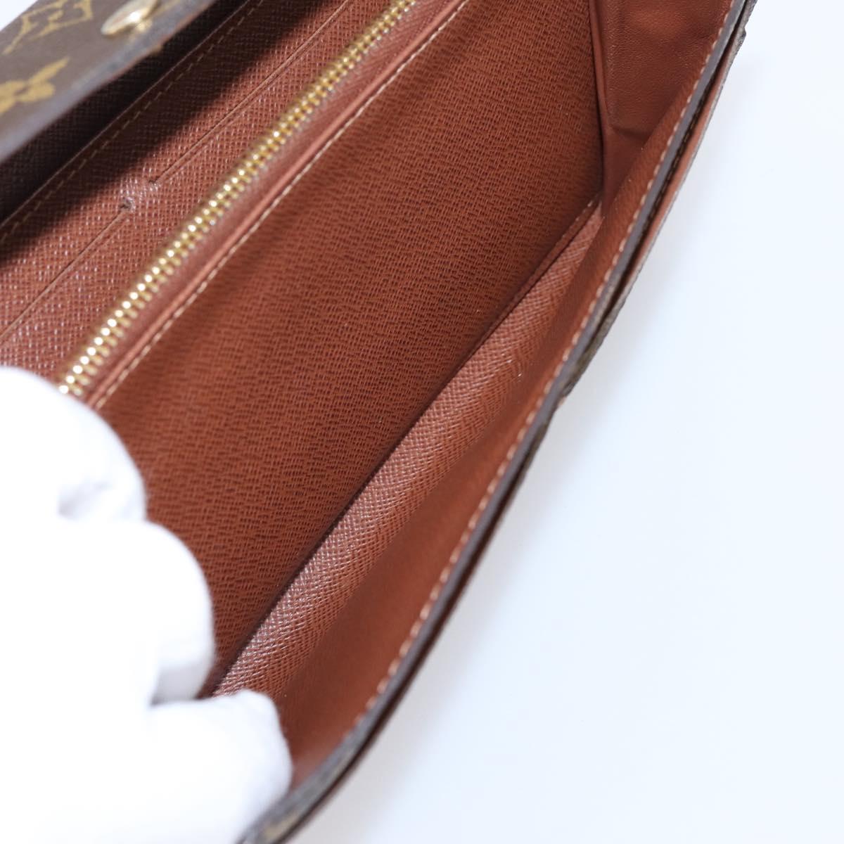 LOUIS VUITTON Monogram Portefeuille Sarah Long Wallet M61734 LV Auth 204373