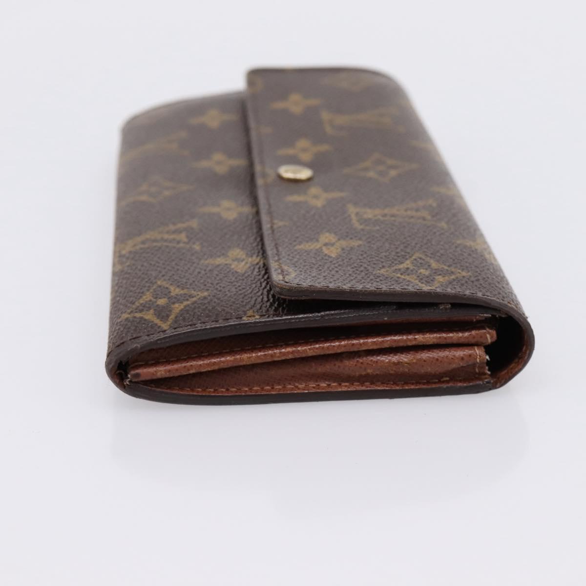 LOUIS VUITTON Monogram Portefeuille Sarah Long Wallet M61734 LV Auth 204373