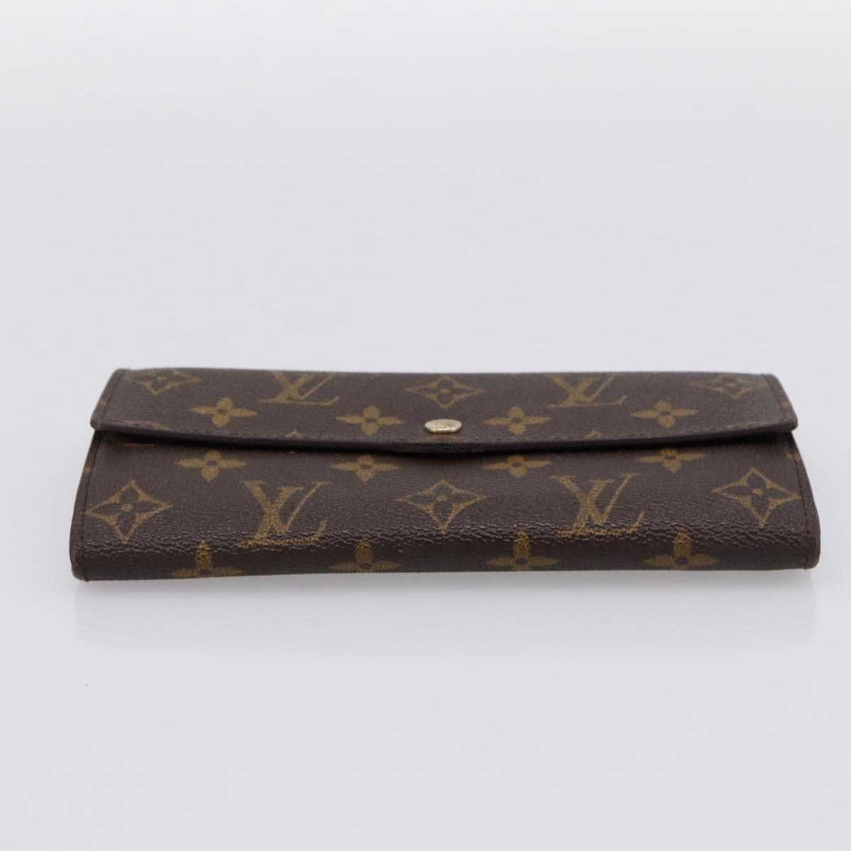 LOUIS VUITTON Monogram Portefeuille Sarah Long Wallet M61734 LV Auth 204373