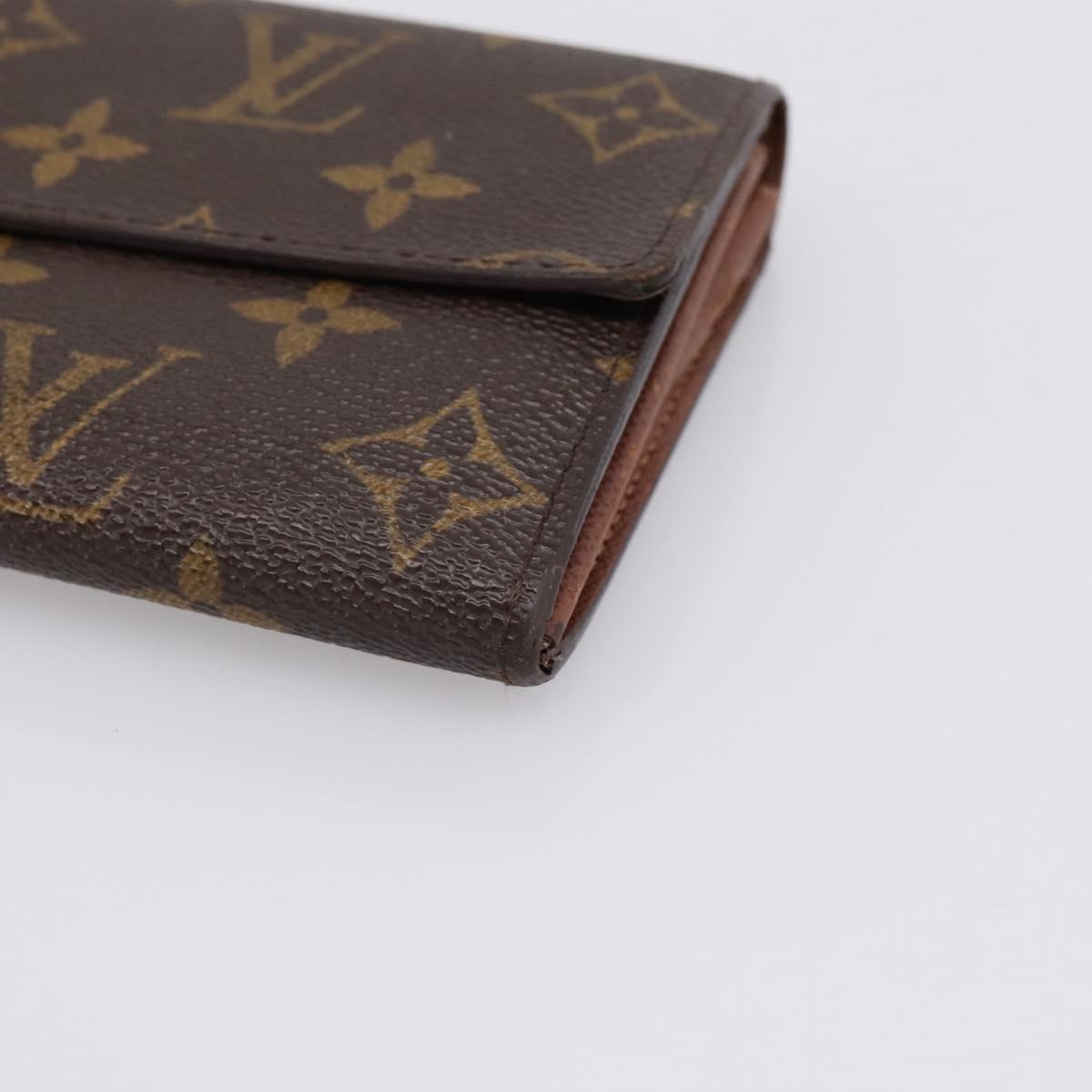 LOUIS VUITTON Monogram Portefeuille Sarah Long Wallet M61734 LV Auth 204373