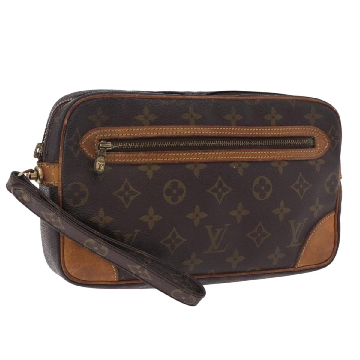 LOUIS VUITTON Monogram Marly Dragonne GM Clutch Bag M51825 LV Auth 204376