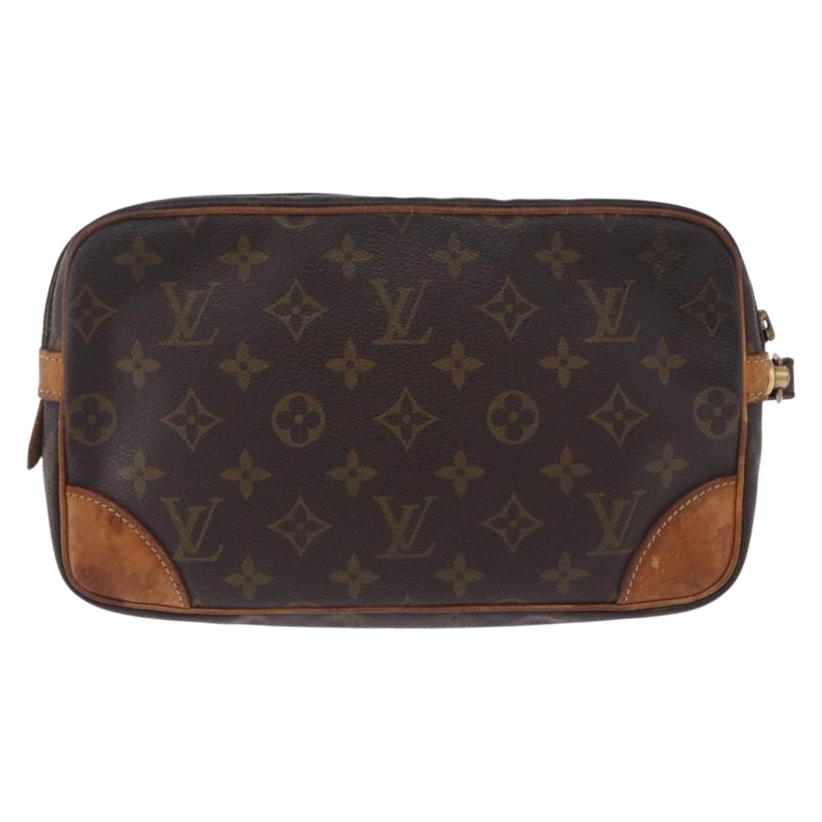 LOUIS VUITTON Monogram Marly Dragonne GM Clutch Bag M51825 LV Auth 204376