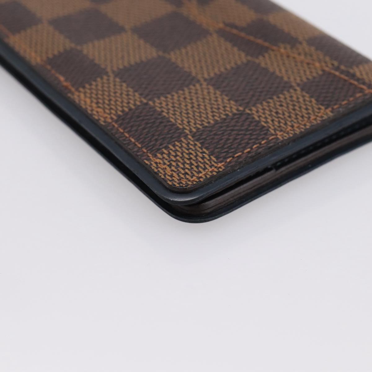 LOUIS VUITTON Damier Ebene Organizer Dupoch Card Case N63166 LV Auth 204379