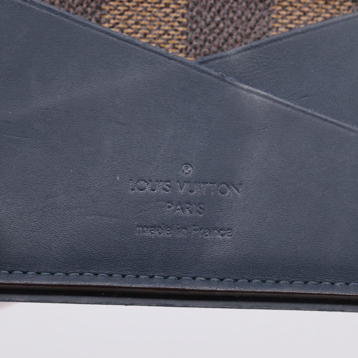 LOUIS VUITTON Damier Ebene Organizer Dupoch Card Case N63166 LV Auth 204379