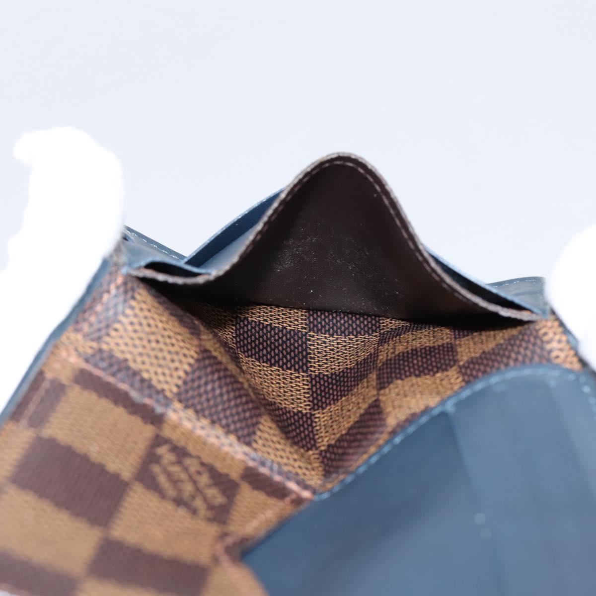 LOUIS VUITTON Damier Ebene Organizer Dupoch Card Case N63166 LV Auth 204379