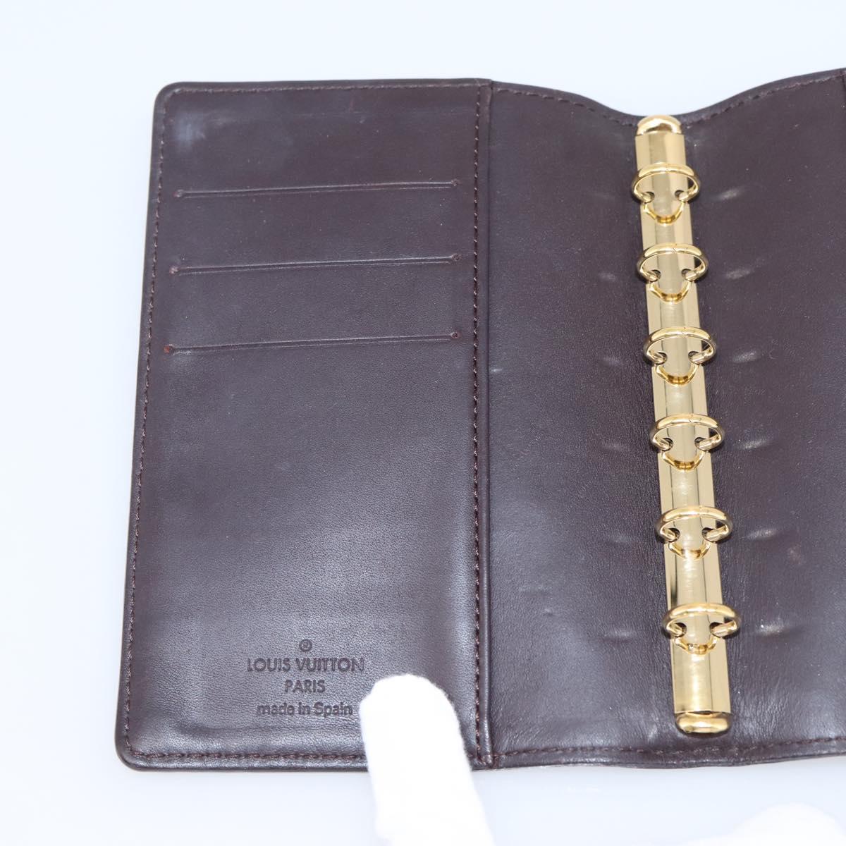 LOUIS VUITTON Monogram Vernis Agenda PM Cover Amarante R21026 LV Auth 204380A
