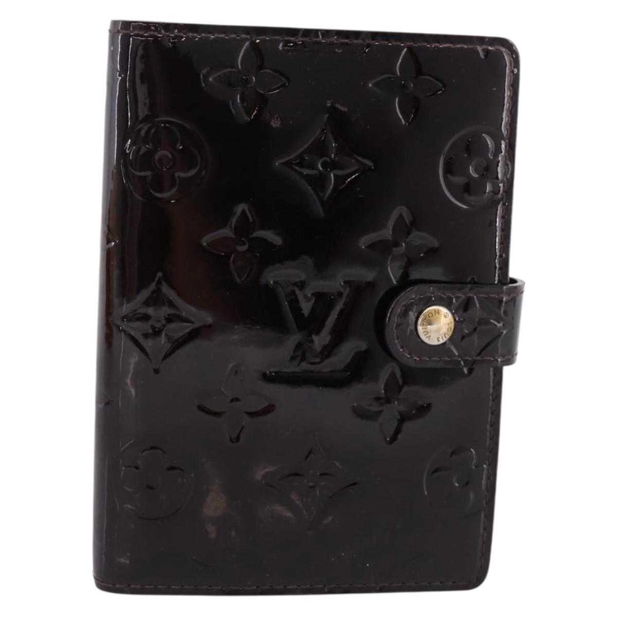 LOUIS VUITTON Monogram Vernis Agenda PM Cover Amarante R21026 LV Auth 204380A