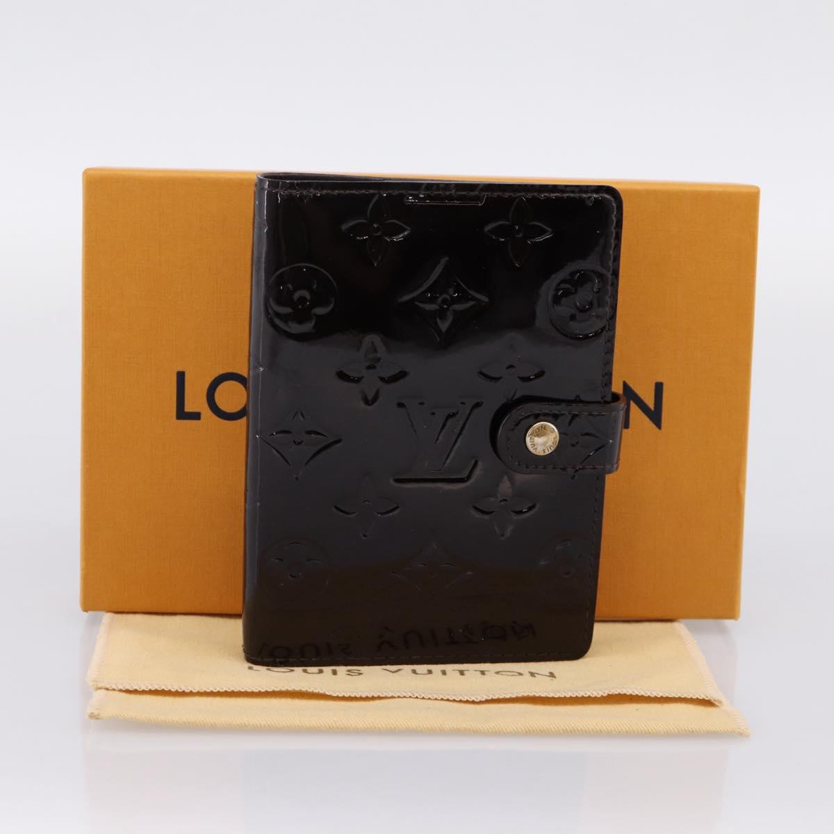 LOUIS VUITTON Monogram Vernis Agenda PM Cover Amarante R21026 LV Auth 204380A