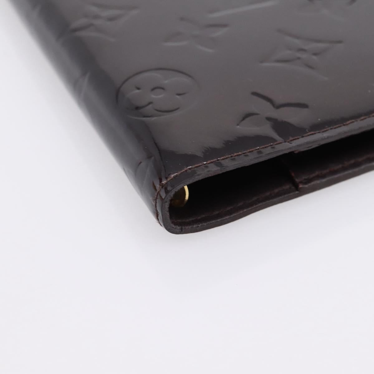 LOUIS VUITTON Monogram Vernis Agenda PM Cover Amarante R21026 LV Auth 204380A