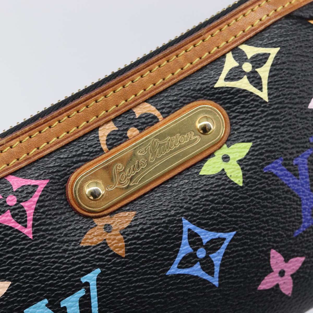 LOUIS VUITTON Monogram Multicolor Pochette Mila MM Black M60097 LV Auth 204383V