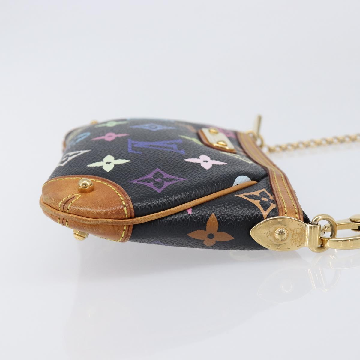 LOUIS VUITTON Monogram Multicolor Pochette Mila MM Black M60097 LV Auth 204383V