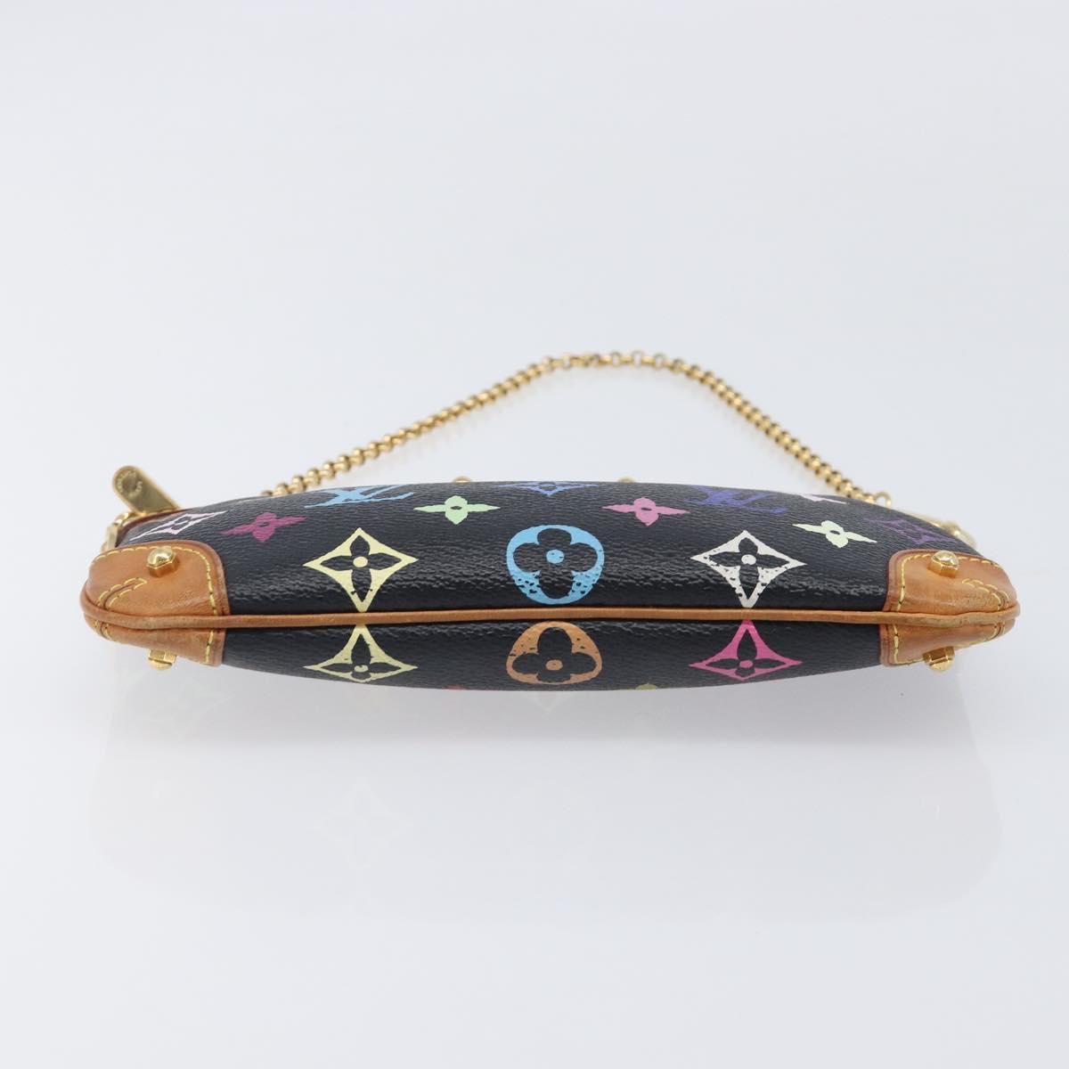 LOUIS VUITTON Monogram Multicolor Pochette Mila MM Black M60097 LV Auth 204383V