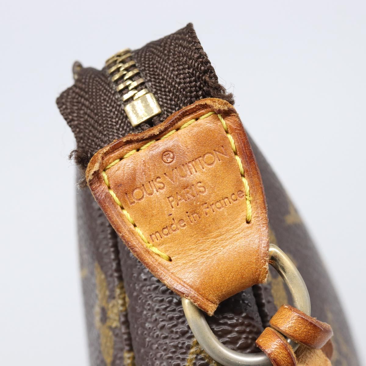 LOUIS VUITTON Monogram Pochette Accessoires Pouch M51980 LV Auth 204385