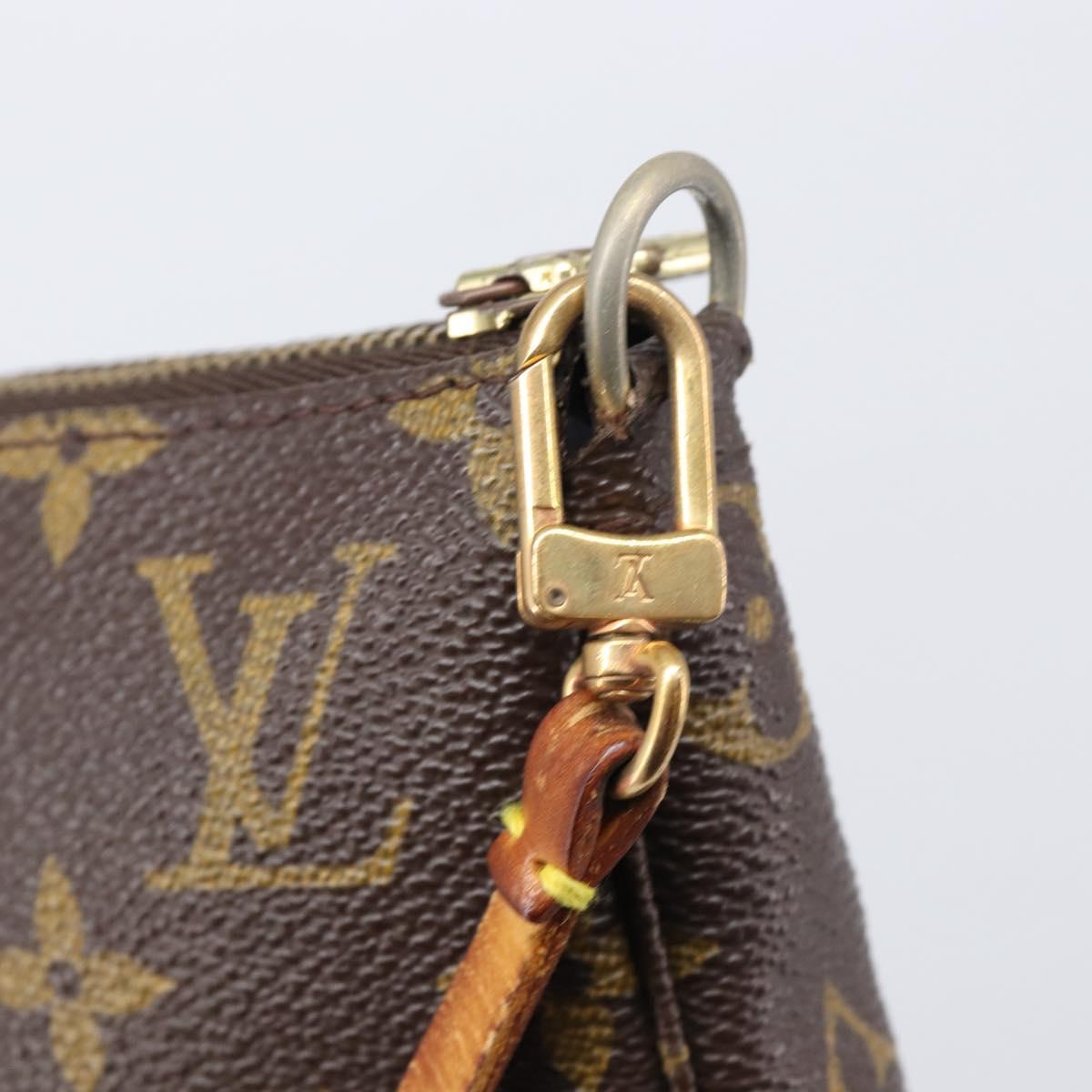 LOUIS VUITTON Monogram Pochette Accessoires Pouch M51980 LV Auth 204385