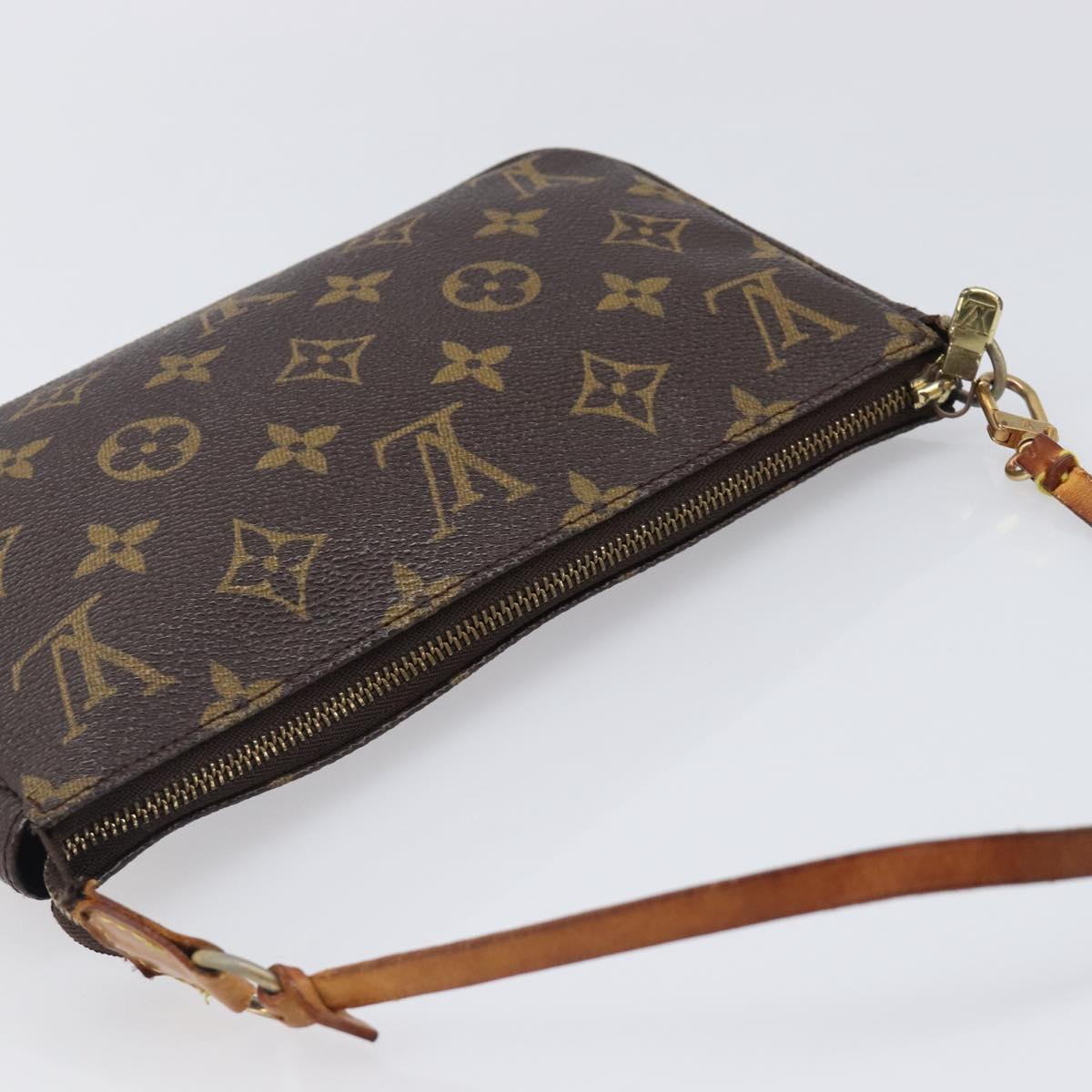 LOUIS VUITTON Monogram Pochette Accessoires Pouch M51980 LV Auth 204385