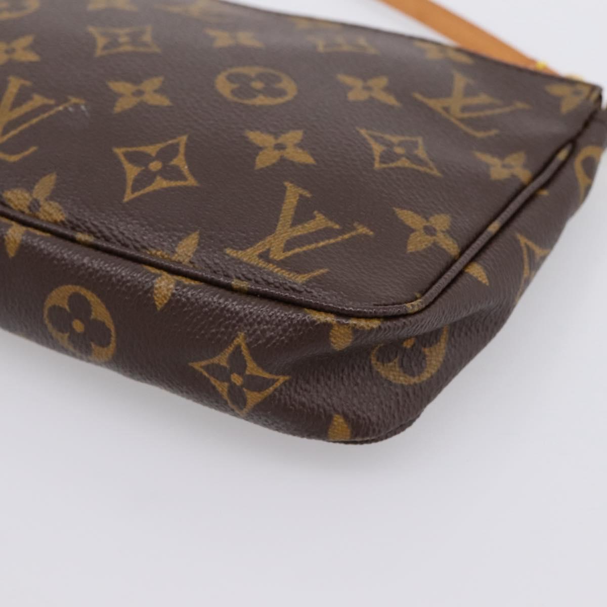 LOUIS VUITTON Monogram Pochette Accessoires Pouch M51980 LV Auth 204389V