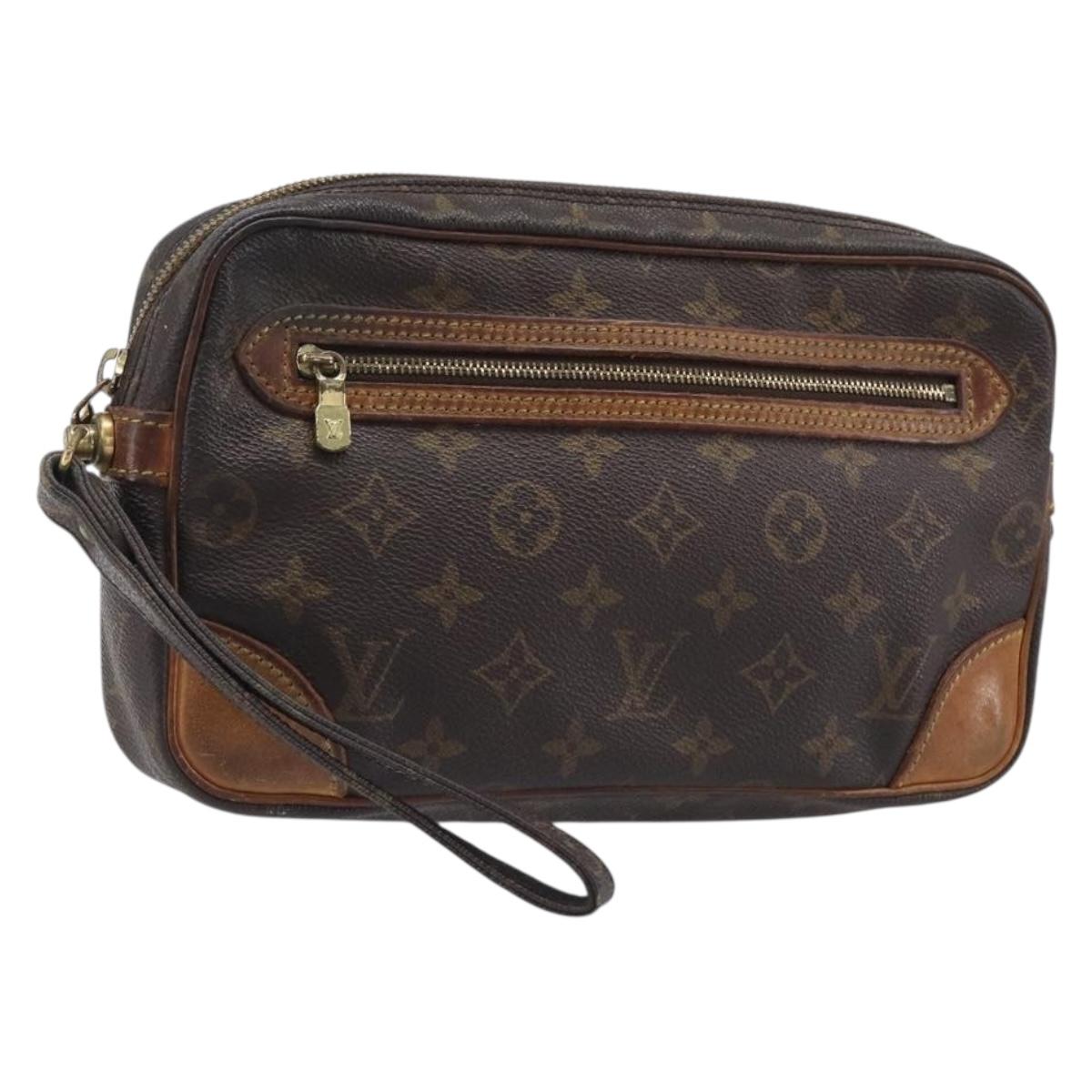 LOUIS VUITTON Monogram Marly Dragonne GM Clutch Bag M51825 LV Auth 204409