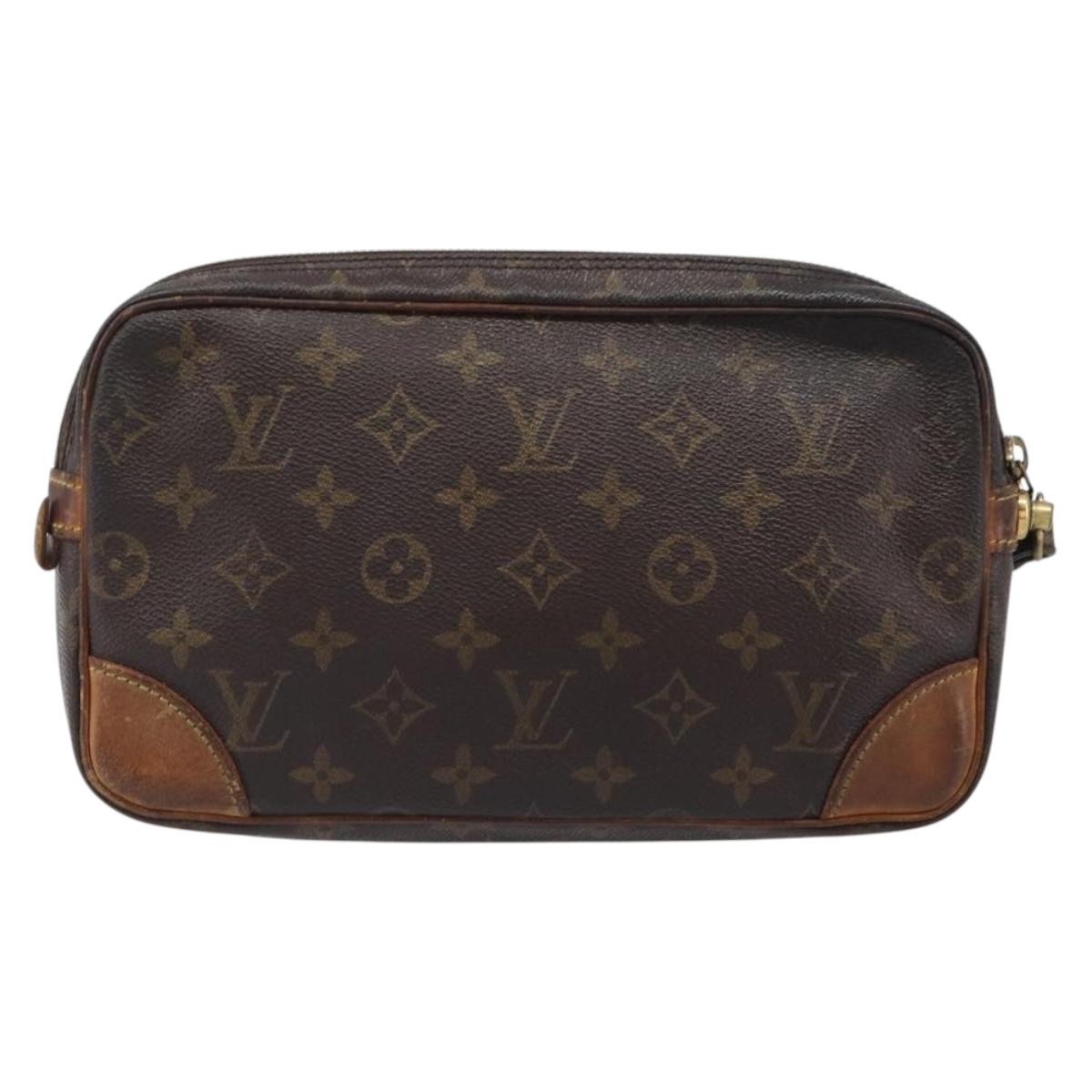 LOUIS VUITTON Monogram Marly Dragonne GM Clutch Bag M51825 LV Auth 204409