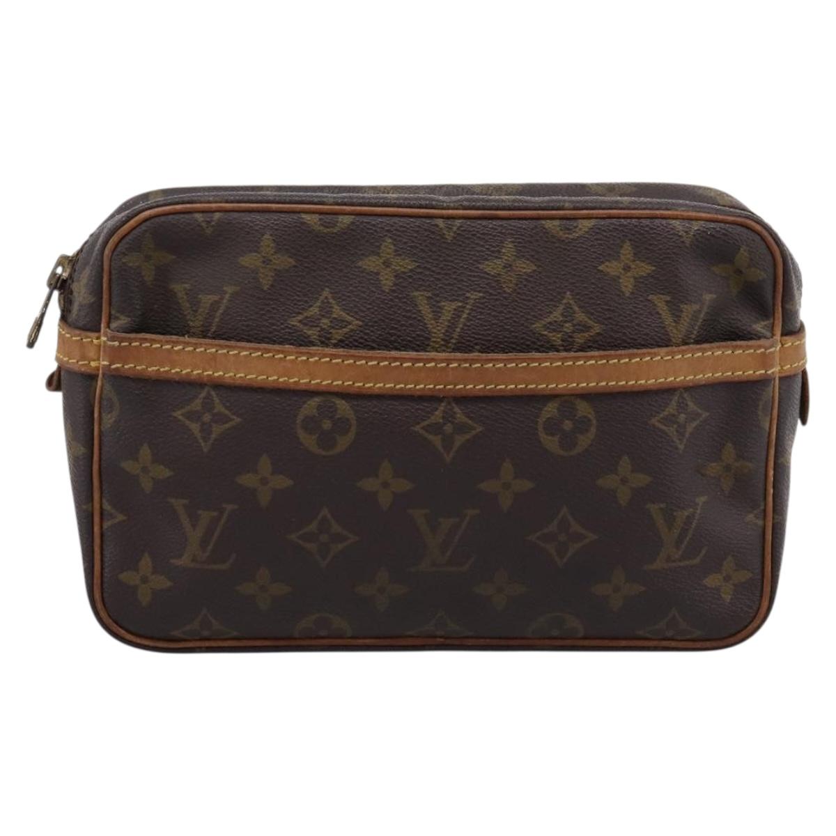 LOUIS VUITTON Monogram Compiegne 23 Clutch Bag M51847 LV Auth 204410