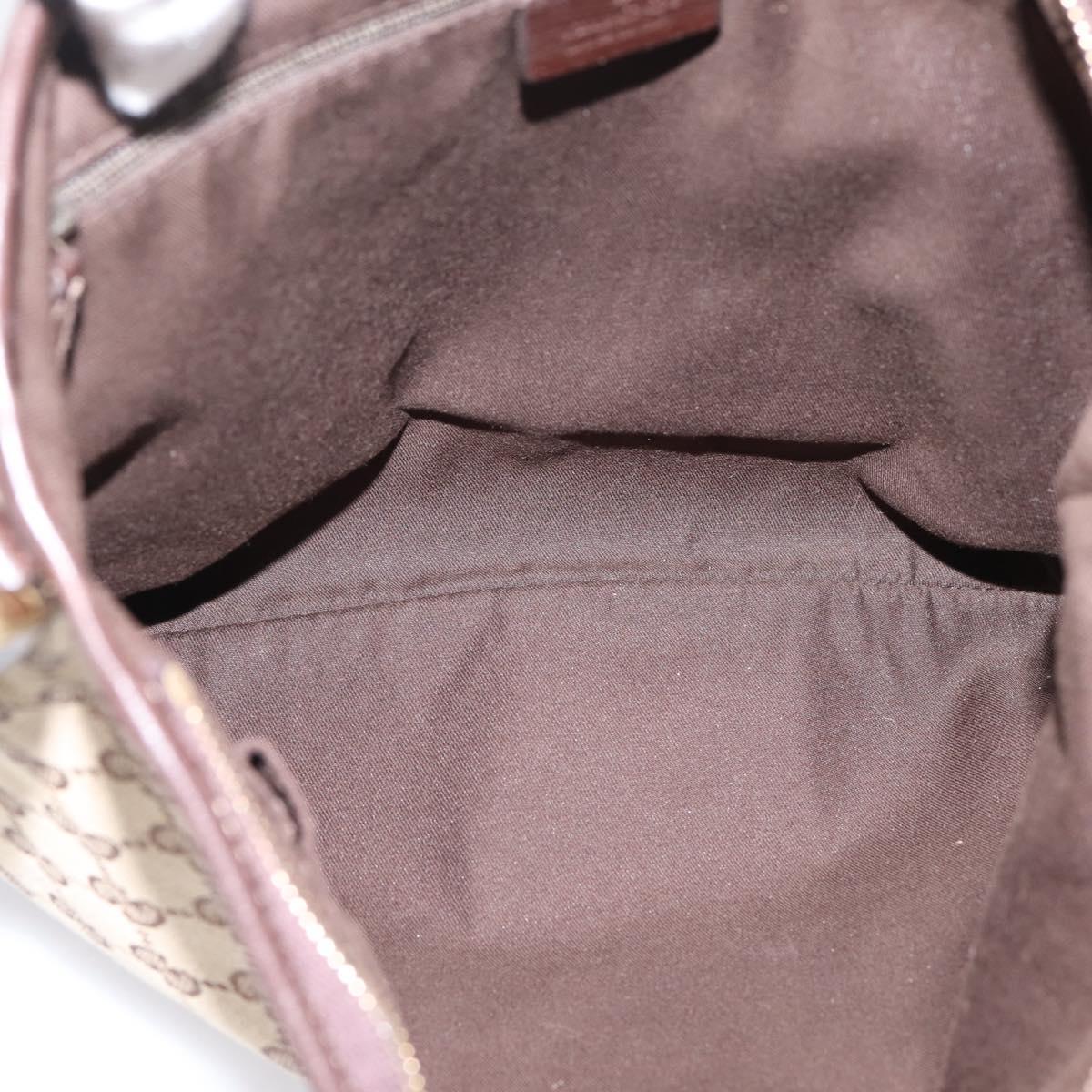 GUCCI GG Canvas Abbey Shoulder Bag Beige Gold 131326 Auth 204420A