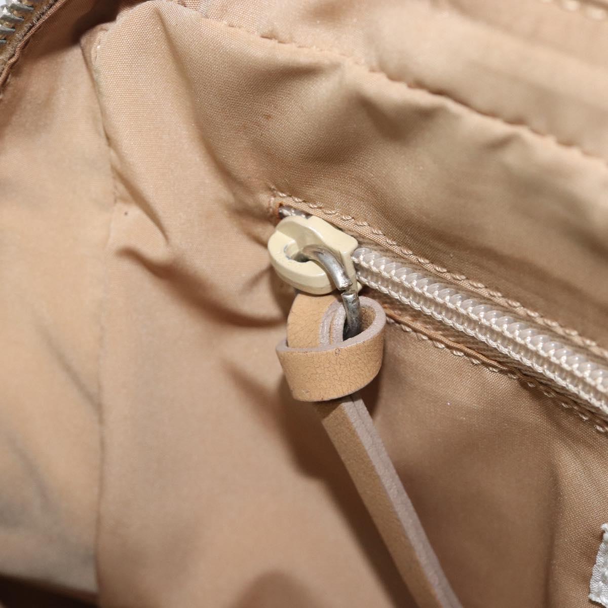 Miu Miu Hand Bag Leather Gold Auth 204426