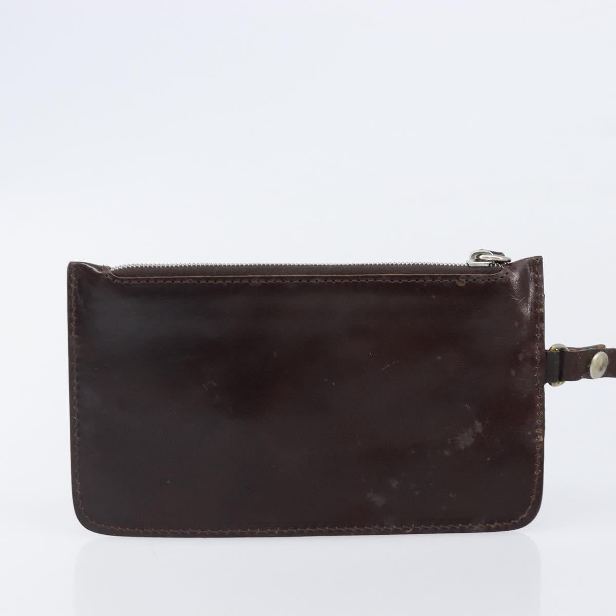 FENDI Zucca Canvas Hand Bag Ivory Gold Auth 204436