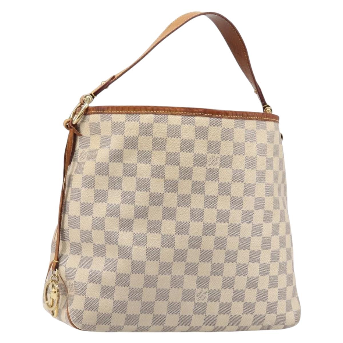 LOUIS VUITTON Damier Azur Delightful PM Shoulder Bag N41447 LV Auth 204440