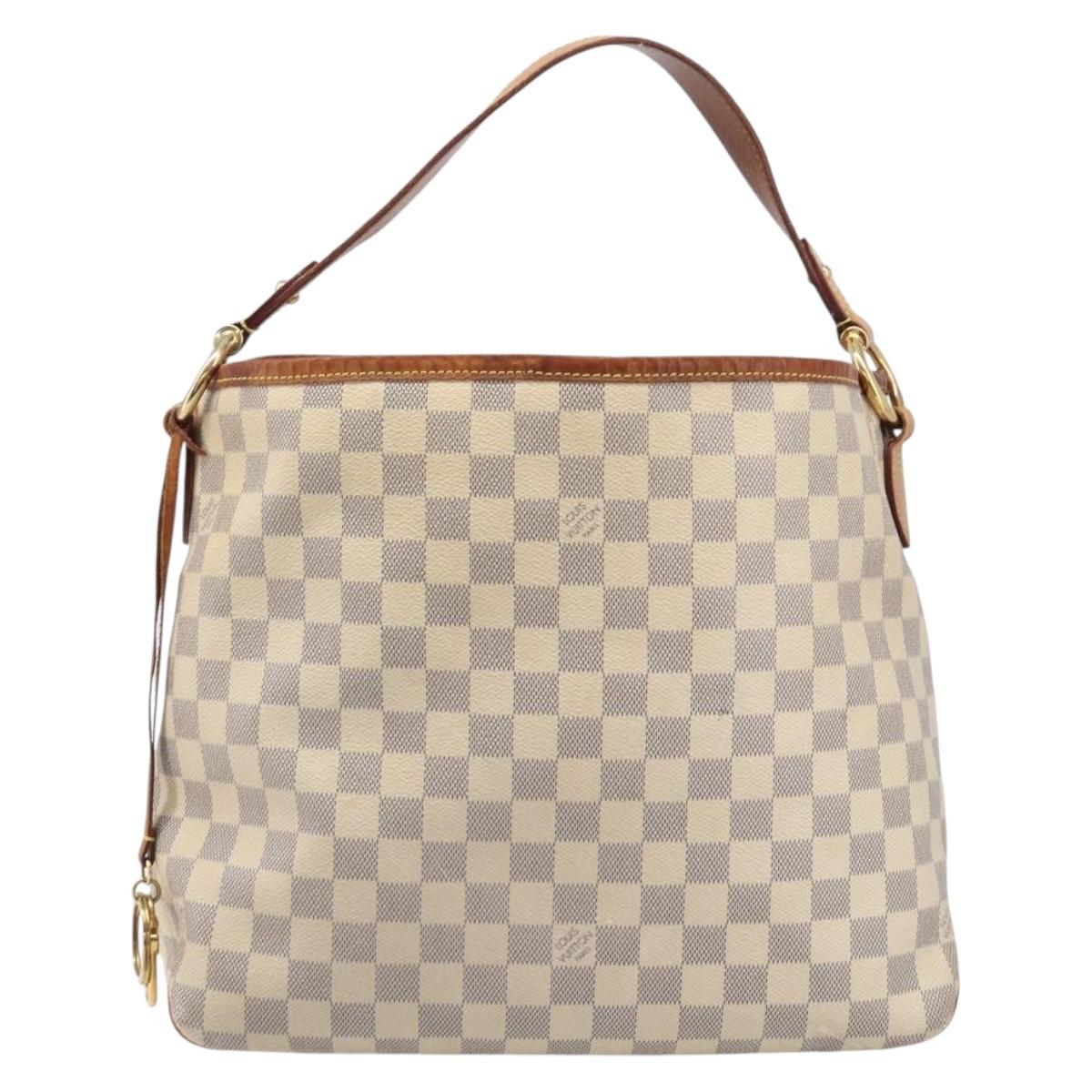 LOUIS VUITTON Damier Azur Delightful PM Shoulder Bag N41447 LV Auth 204440