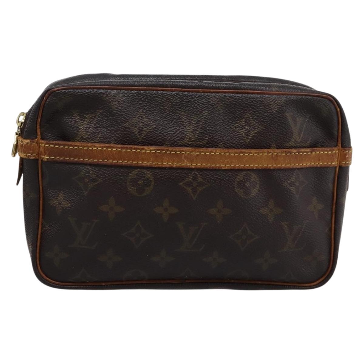 LOUIS VUITTON Monogram Compiegne 23 Clutch Bag M51847 LV Auth 204446