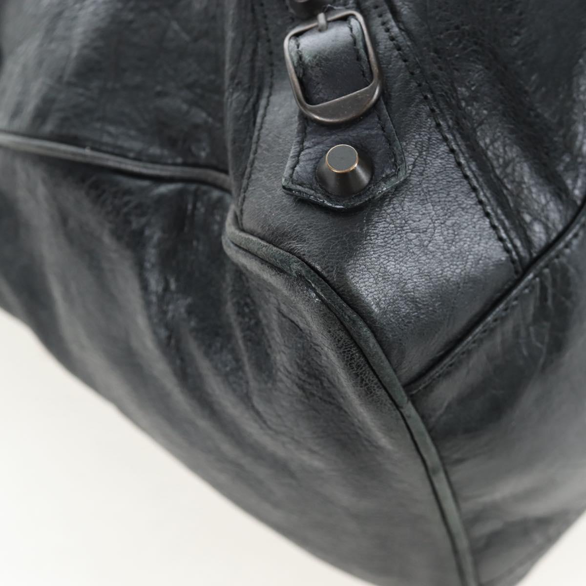 BALENCIAGA Classic City Hand Bag Leather 2way Black 235216 Auth 204449A