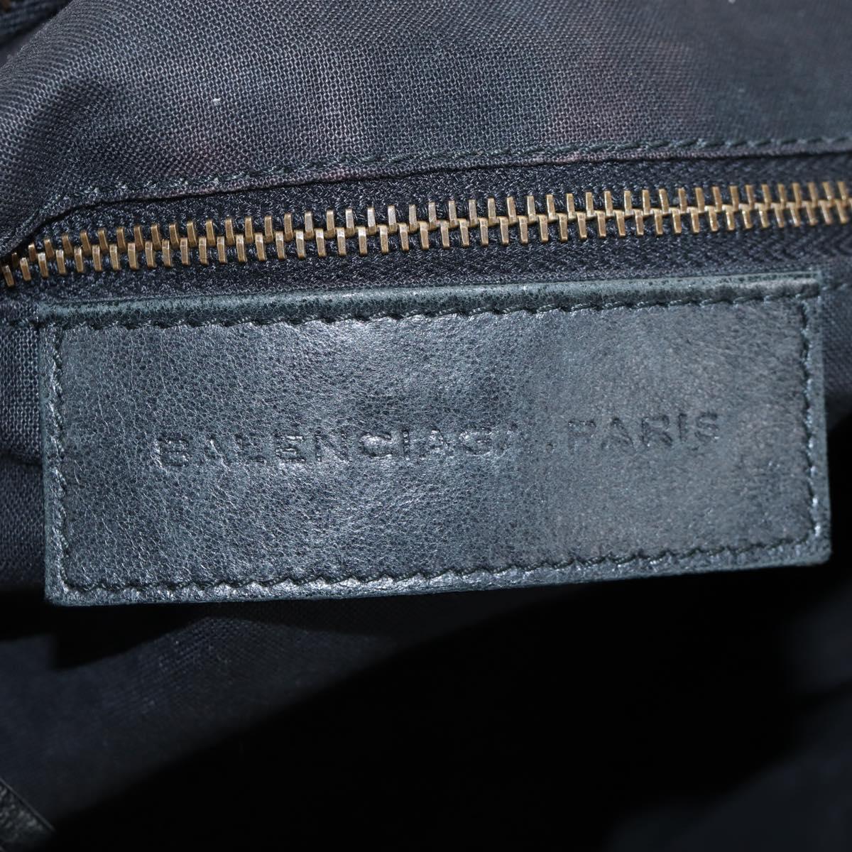 BALENCIAGA Classic City Hand Bag Leather 2way Black 235216 Auth 204449A
