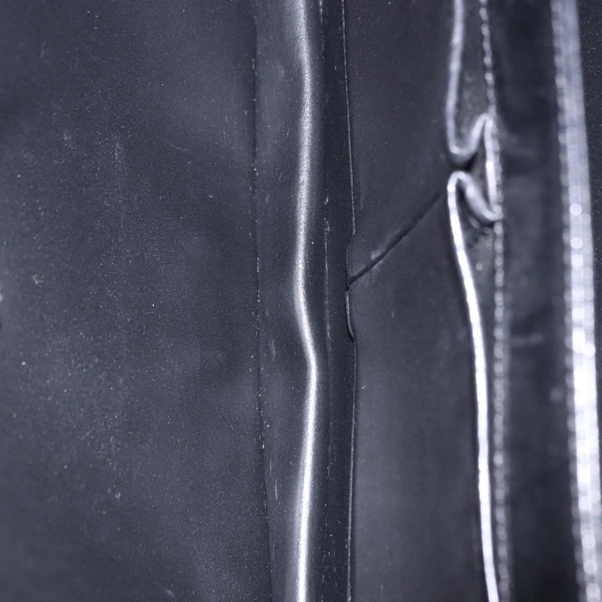 CELINE Horse Carriage Shoulder Bag Leather Black Gold Auth 204459