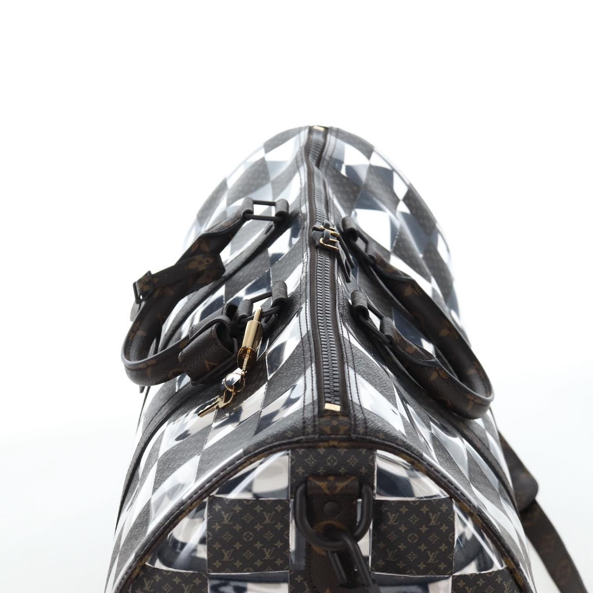 LOUIS VUITTON Monogram Chess Keepall Bandouliere 50 Bag M20864 LV Auth 204498SM