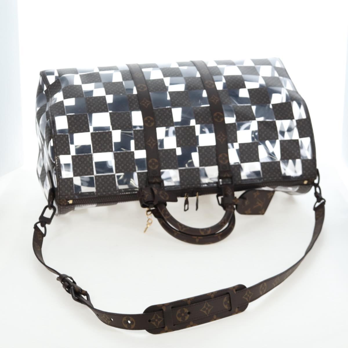 LOUIS VUITTON Monogram Chess Keepall Bandouliere 50 Bag M20864 LV Auth 204498SM