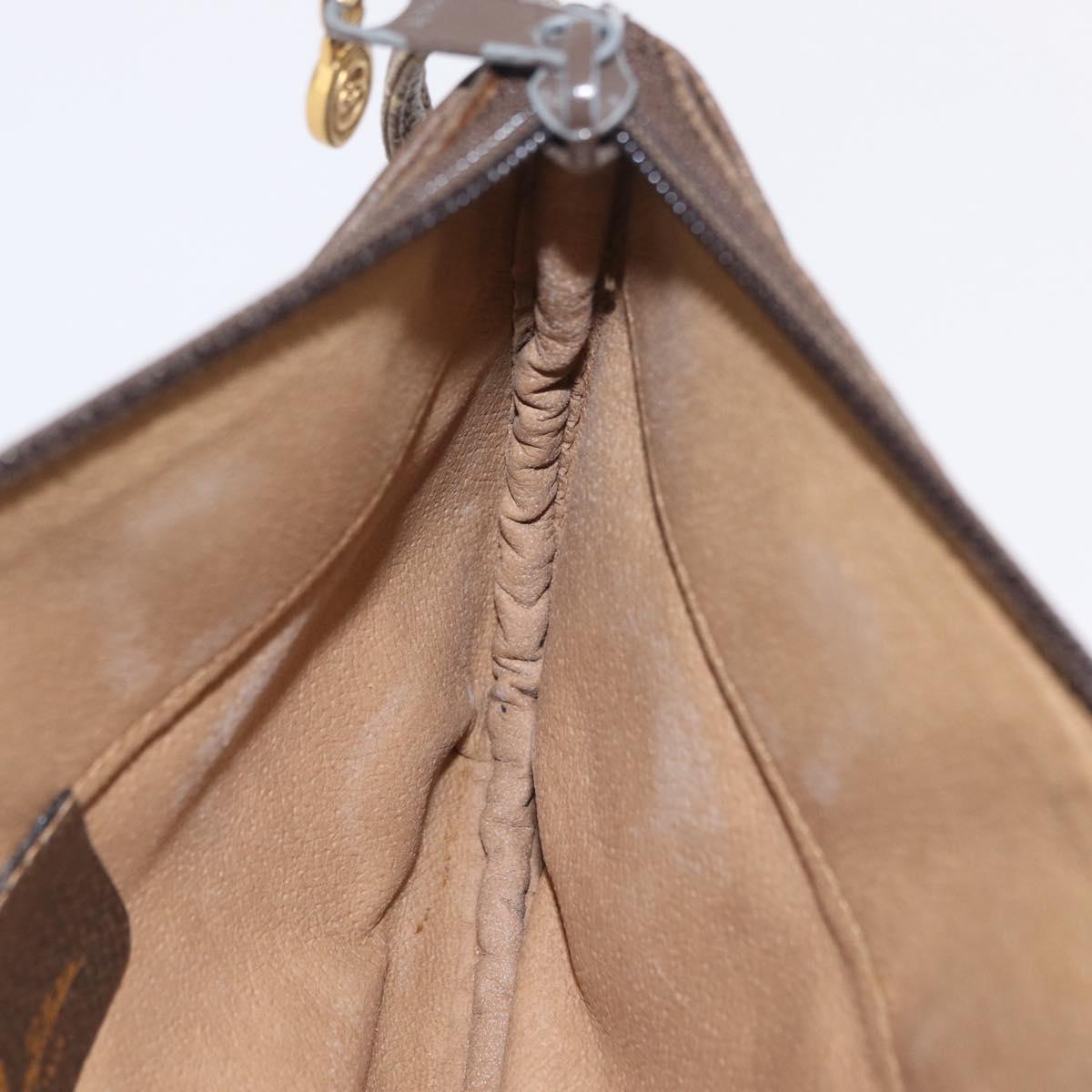 GUCCI GG Supreme Shoulder Bag PVC Beige Gold 904 02 020 Auth 204514