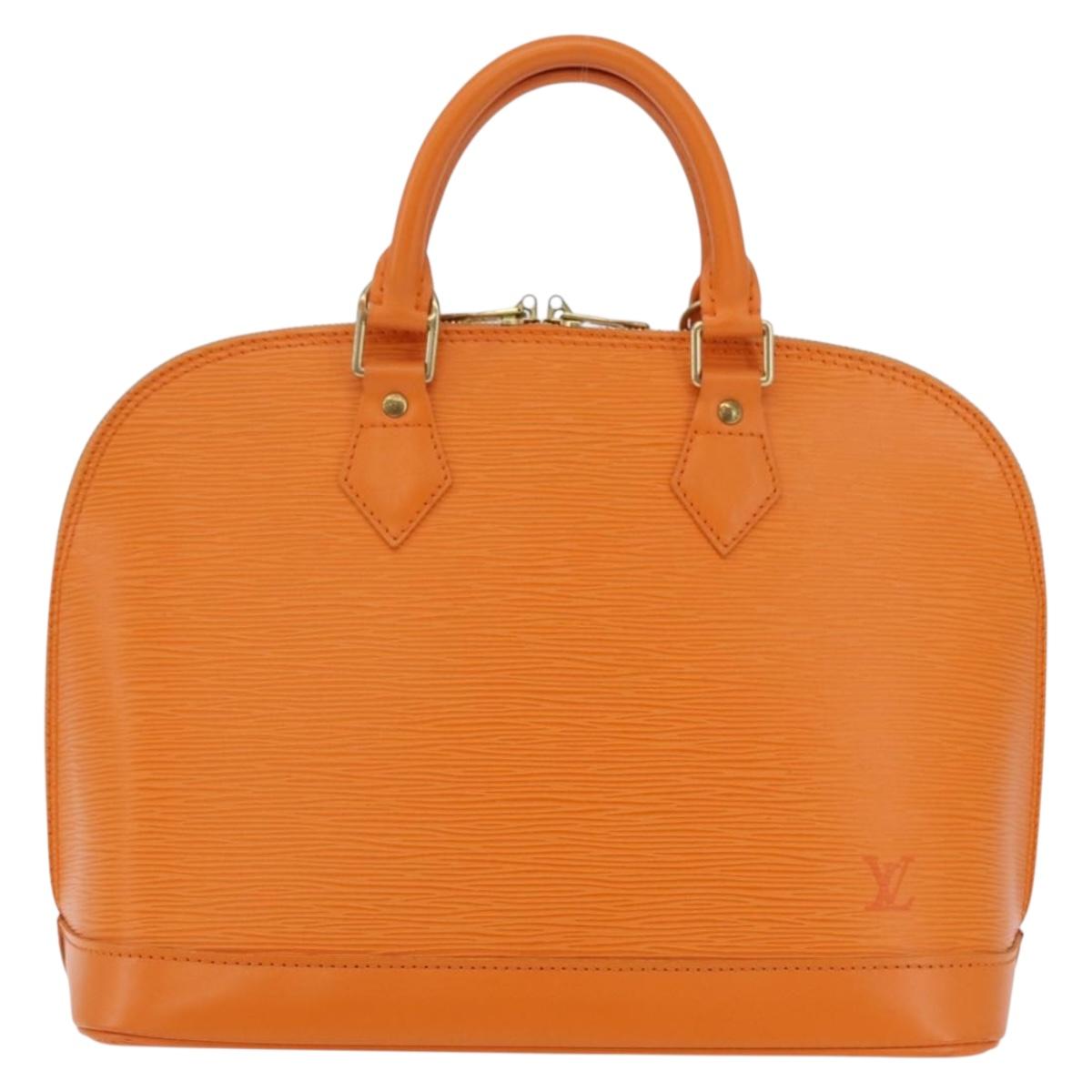 LOUIS VUITTON Epi Alma Hand Bag Orange Mandarin M5214H LV Auth 204518V