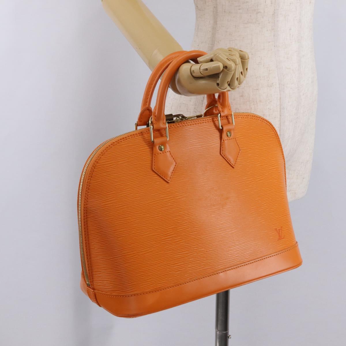 LOUIS VUITTON Epi Alma Hand Bag Orange Mandarin M5214H LV Auth 204518V