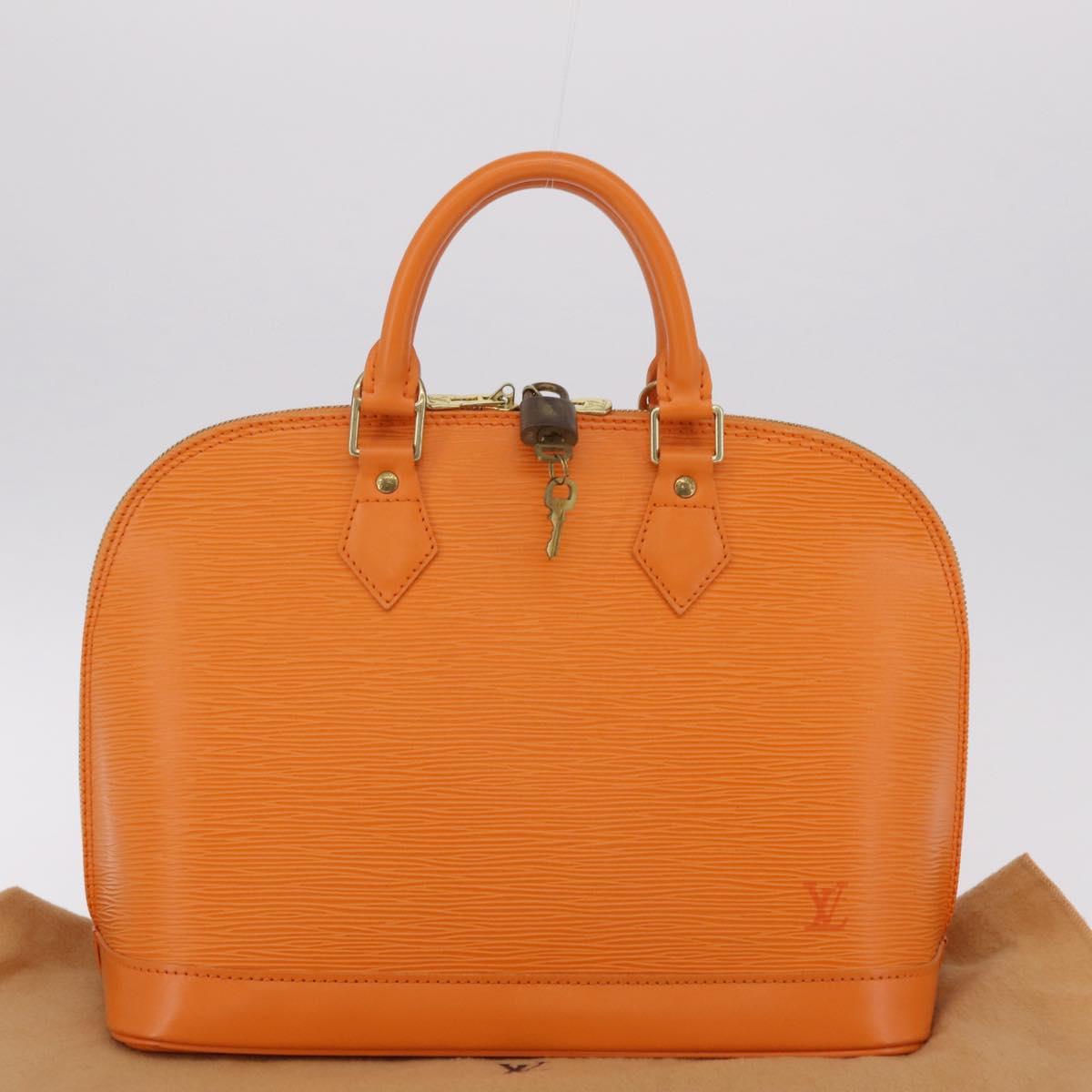 LOUIS VUITTON Epi Alma Hand Bag Orange Mandarin M5214H LV Auth 204518V