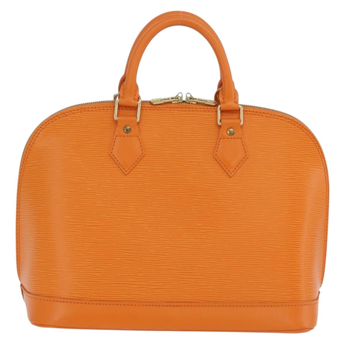 LOUIS VUITTON Epi Alma Hand Bag Orange Mandarin M5214H LV Auth 204518V