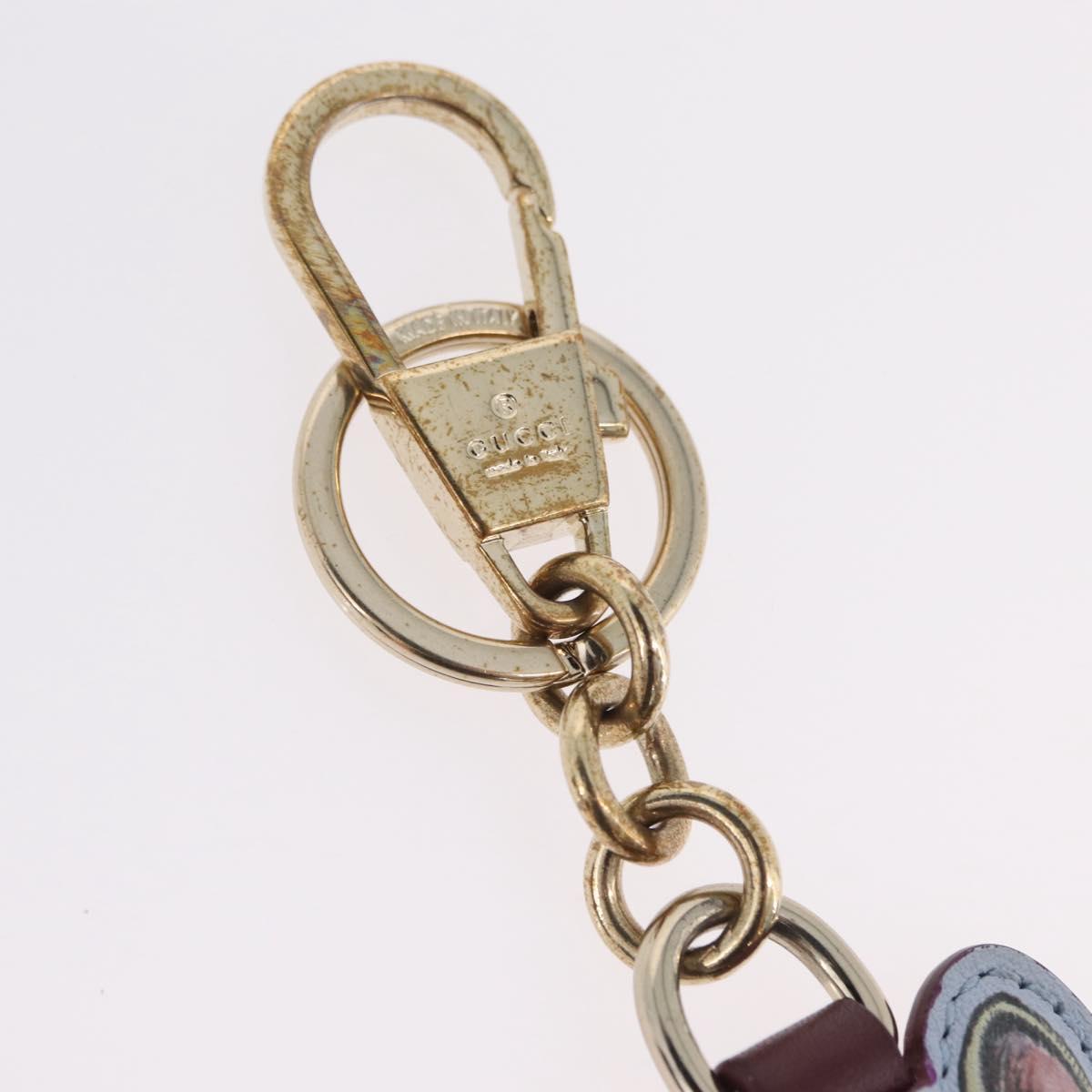GUCCI Micro GG Supreme Yuko Higuchi Charm PVC Gray Gold Auth 204532M