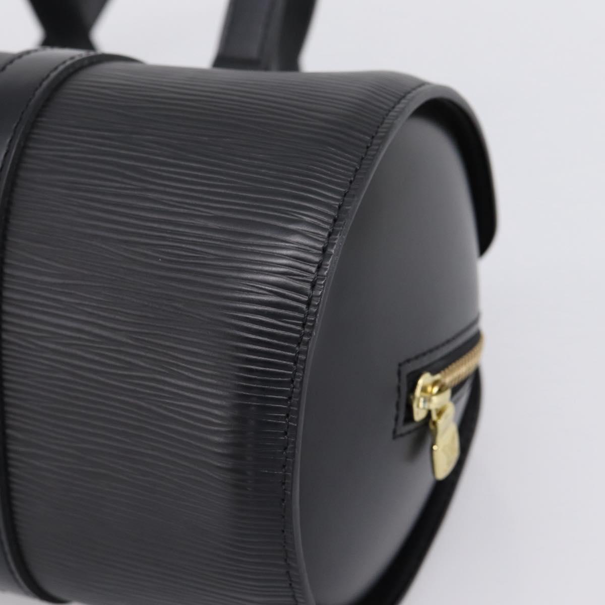 LOUIS VUITTON Epi Soufflot Hand Bag Black M52222 LV Auth 204574V