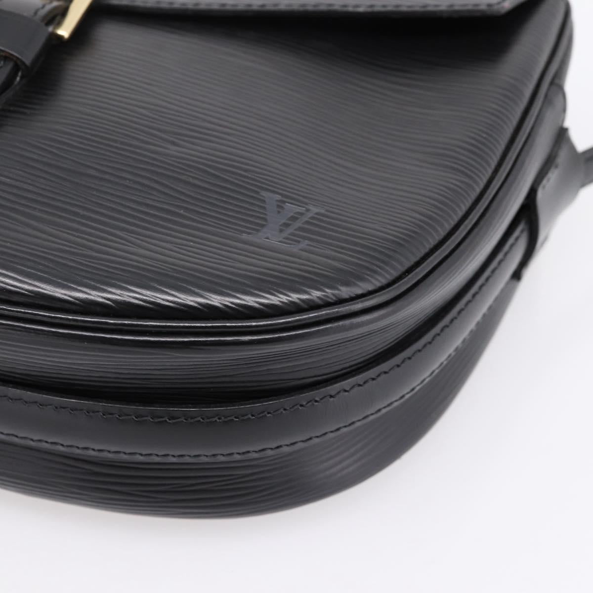 LOUIS VUITTON Epi Jeune Fille MM Shoulder Bag Black M52152 LV Auth 204584A