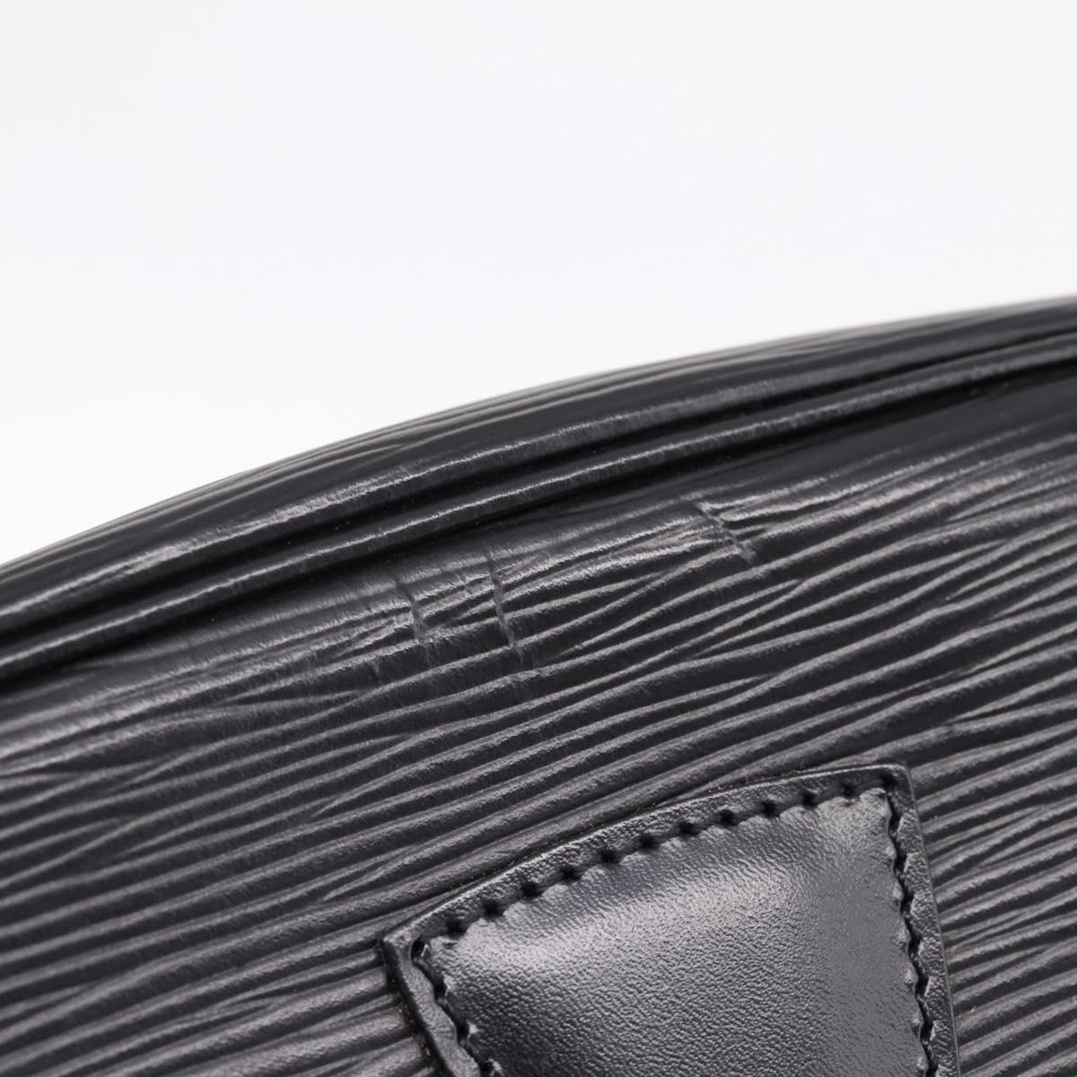 LOUIS VUITTON Epi Jeune Fille MM Shoulder Bag Black M52152 LV Auth 204584A