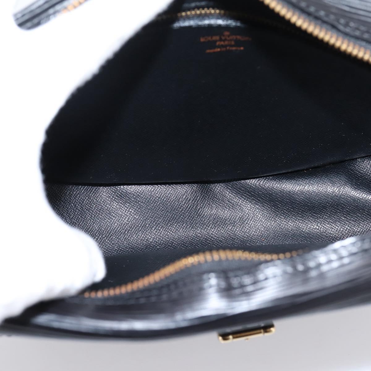LOUIS VUITTON Epi Jeune Fille MM Shoulder Bag Black M52152 LV Auth 204584A