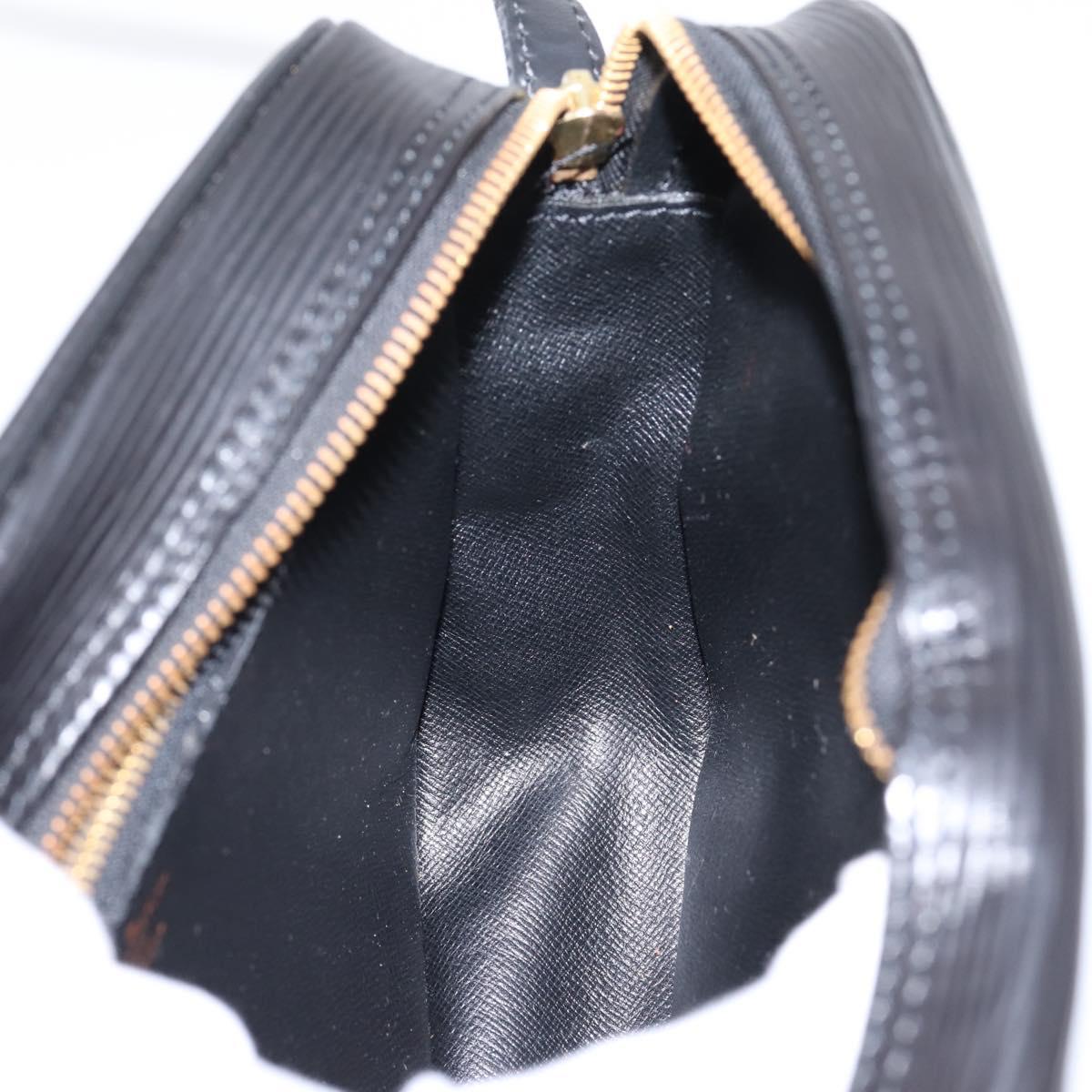 LOUIS VUITTON Epi Jeune Fille MM Shoulder Bag Black M52152 LV Auth 204584A